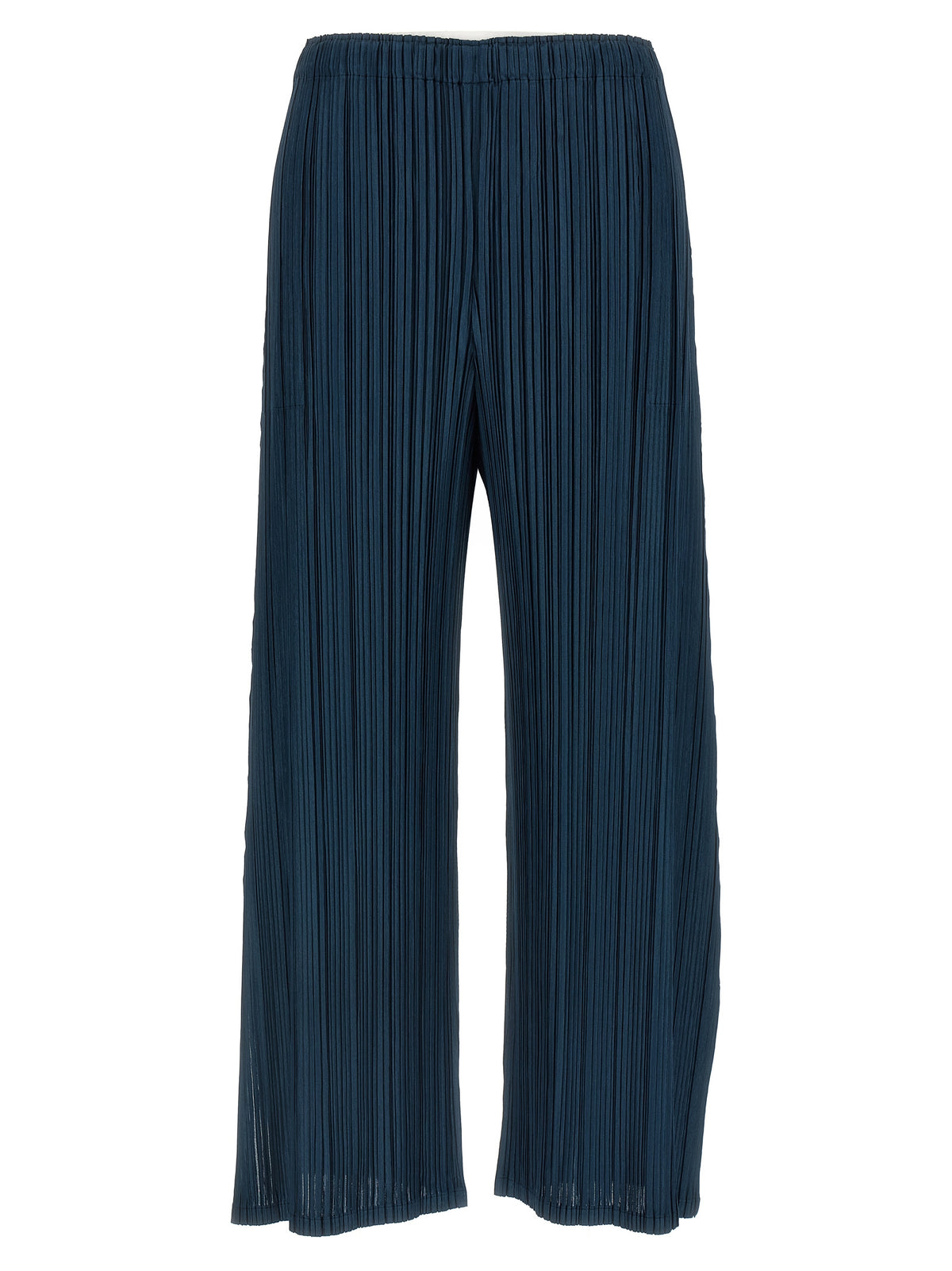 PLEATS PLEASE ISSEY MIYAKE Blue Polyester Casual Pants