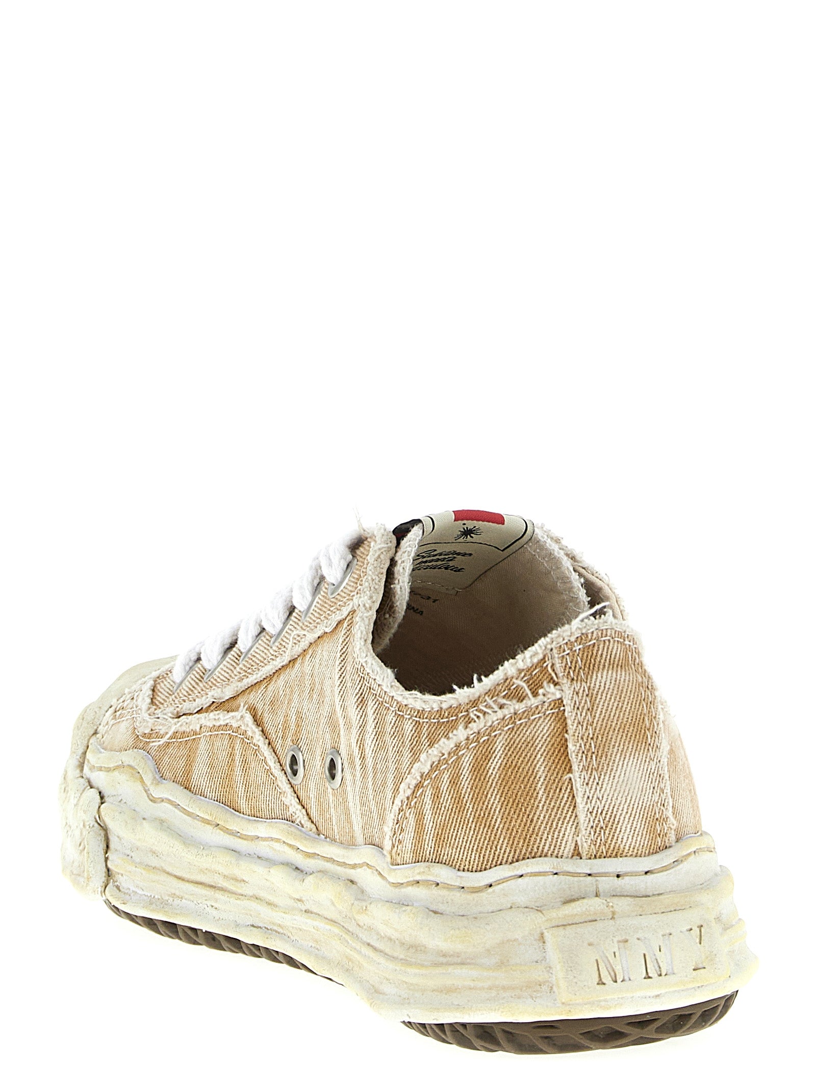 Maison Mihara Yasuhiro Beige Cotton Sneakers