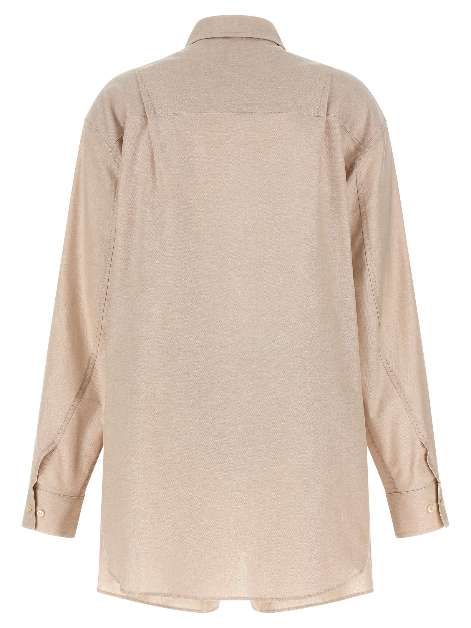 The Andamane Beige Cotton Dress Shirt