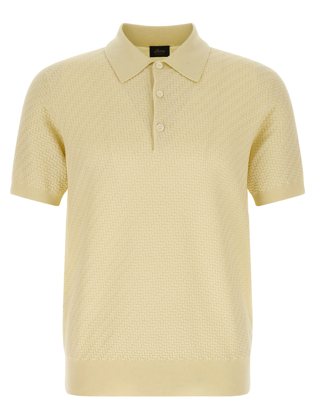 Brioni Bicolor Cotton Polo Shirt