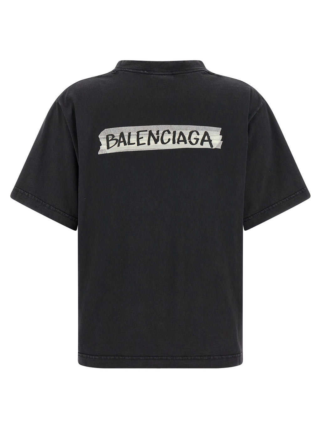 Balenciaga Black Cotton T-Shirt