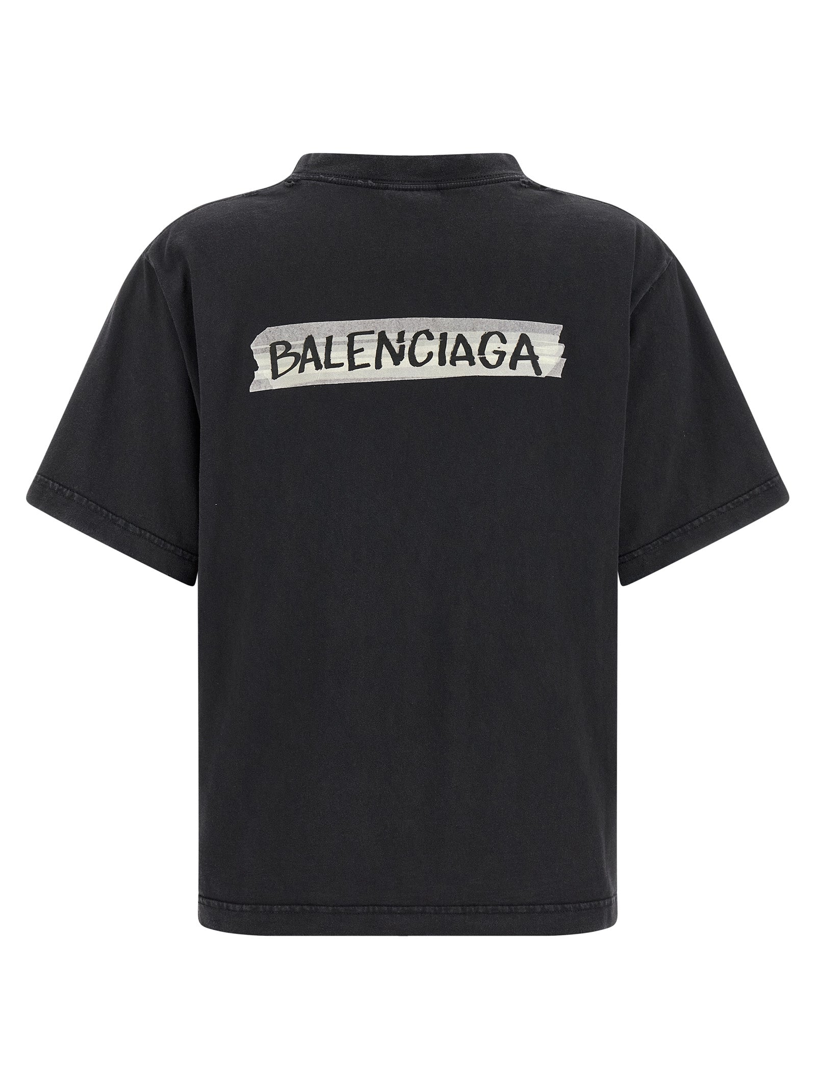 Balenciaga Black Cotton T-Shirt