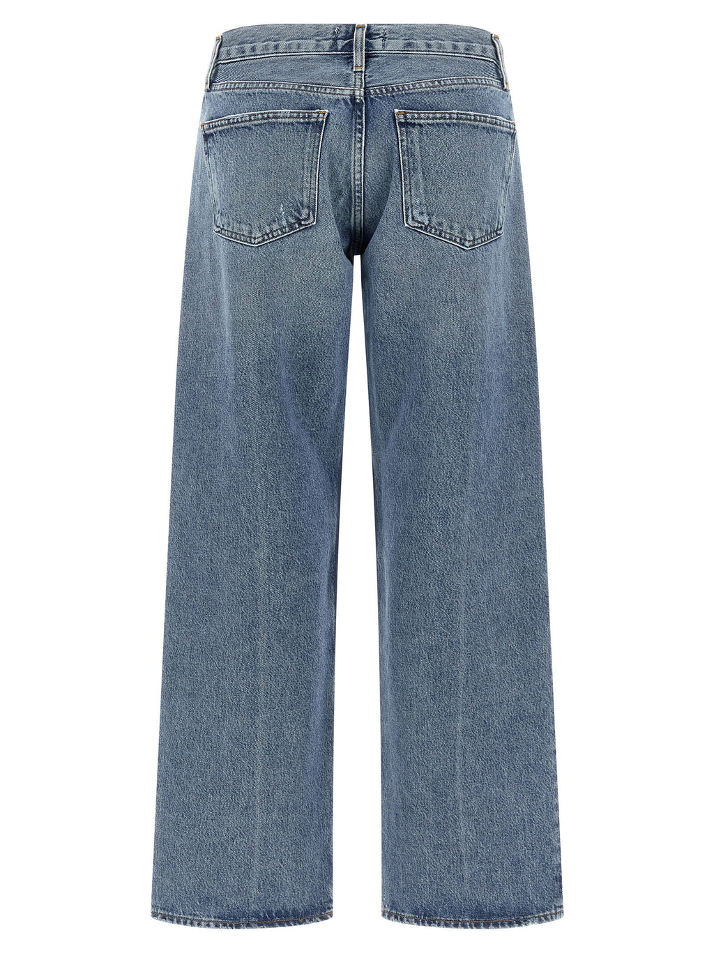 Agolde Blue Cotton Straight-Leg Jeans