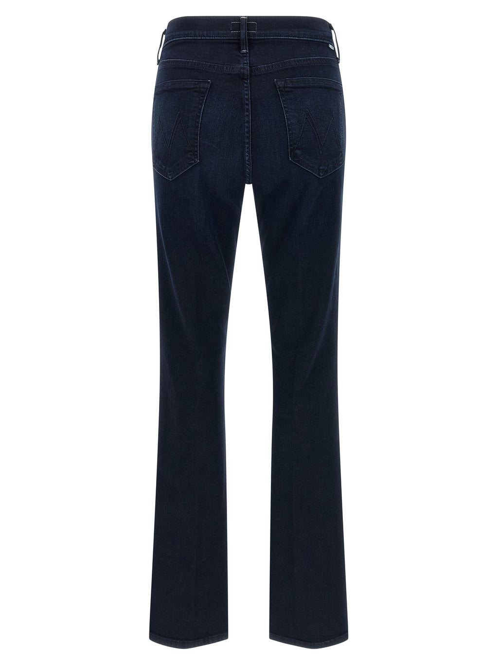 Mother Denim Blue Cotton Flared Jeans