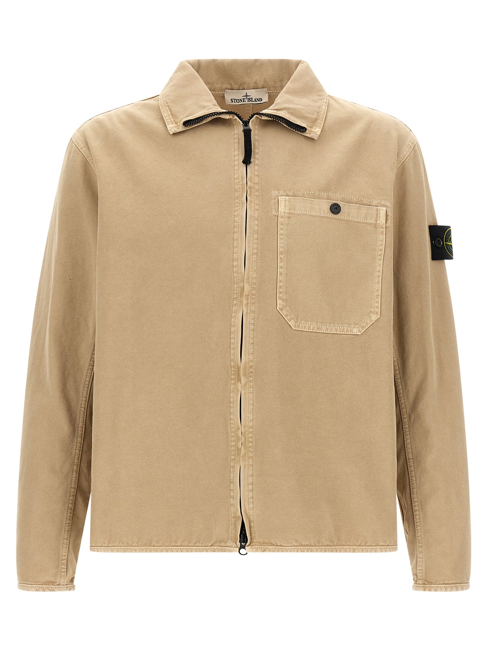 Stone Island Beige Cotton Blouse
