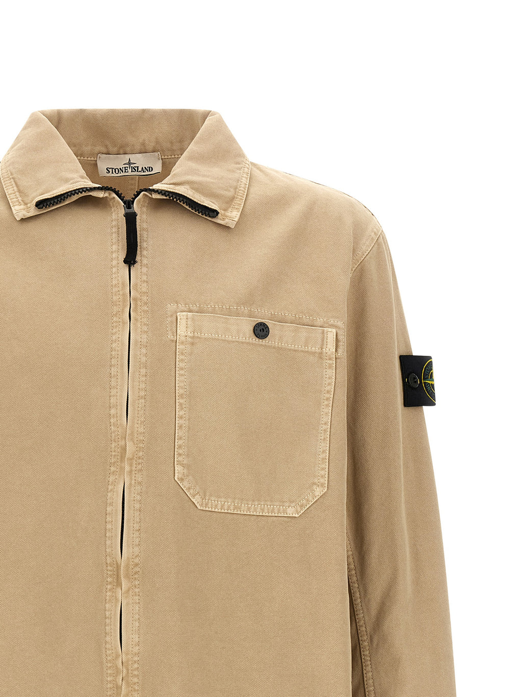 Stone Island Beige Cotton Blouse