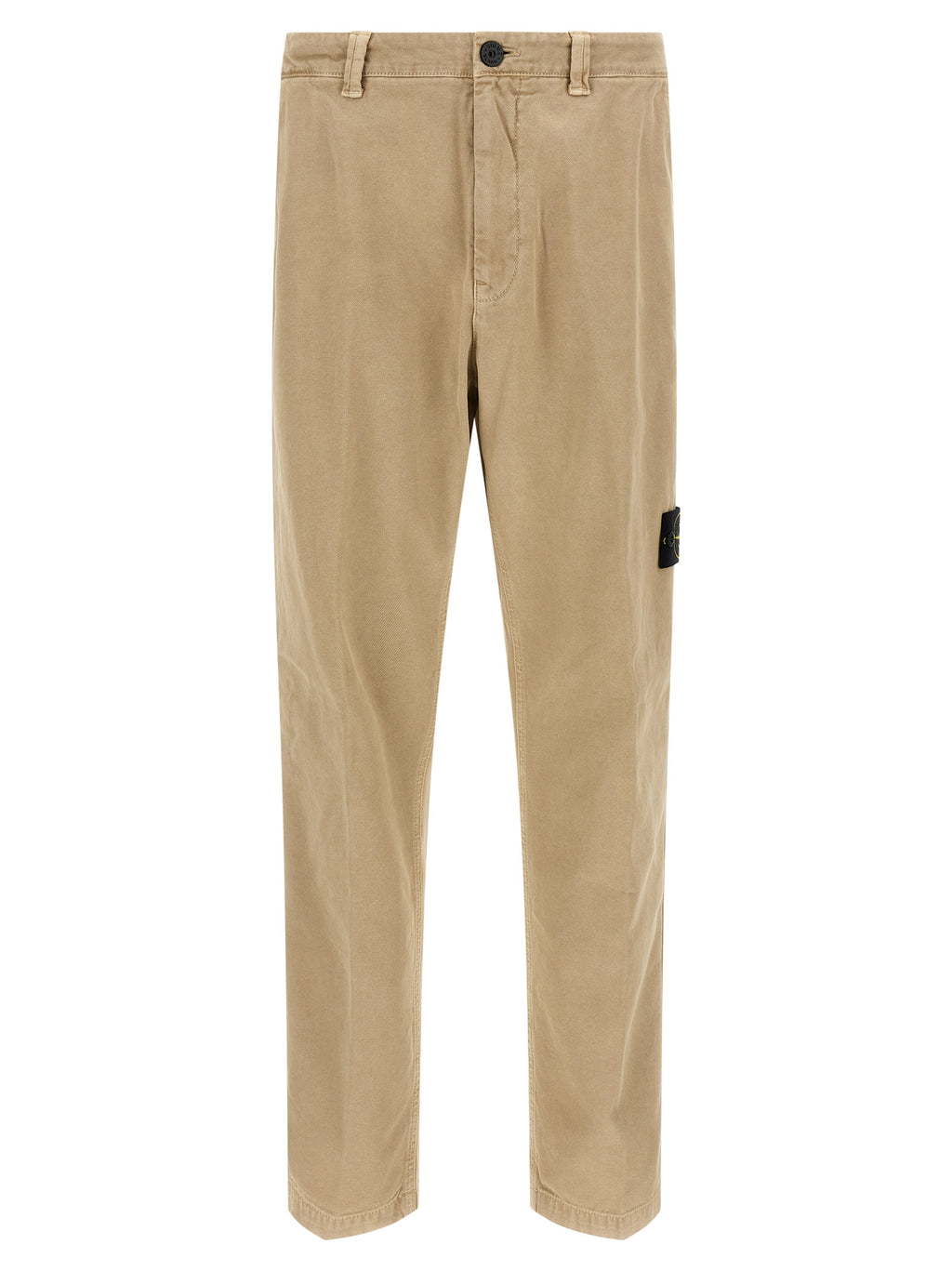 Stone Island Beige Cotton Casual Pants