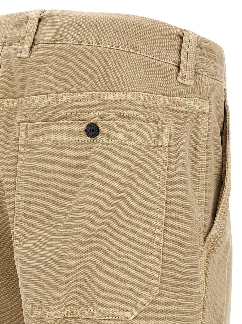 Stone Island Beige Cotton Casual Pants