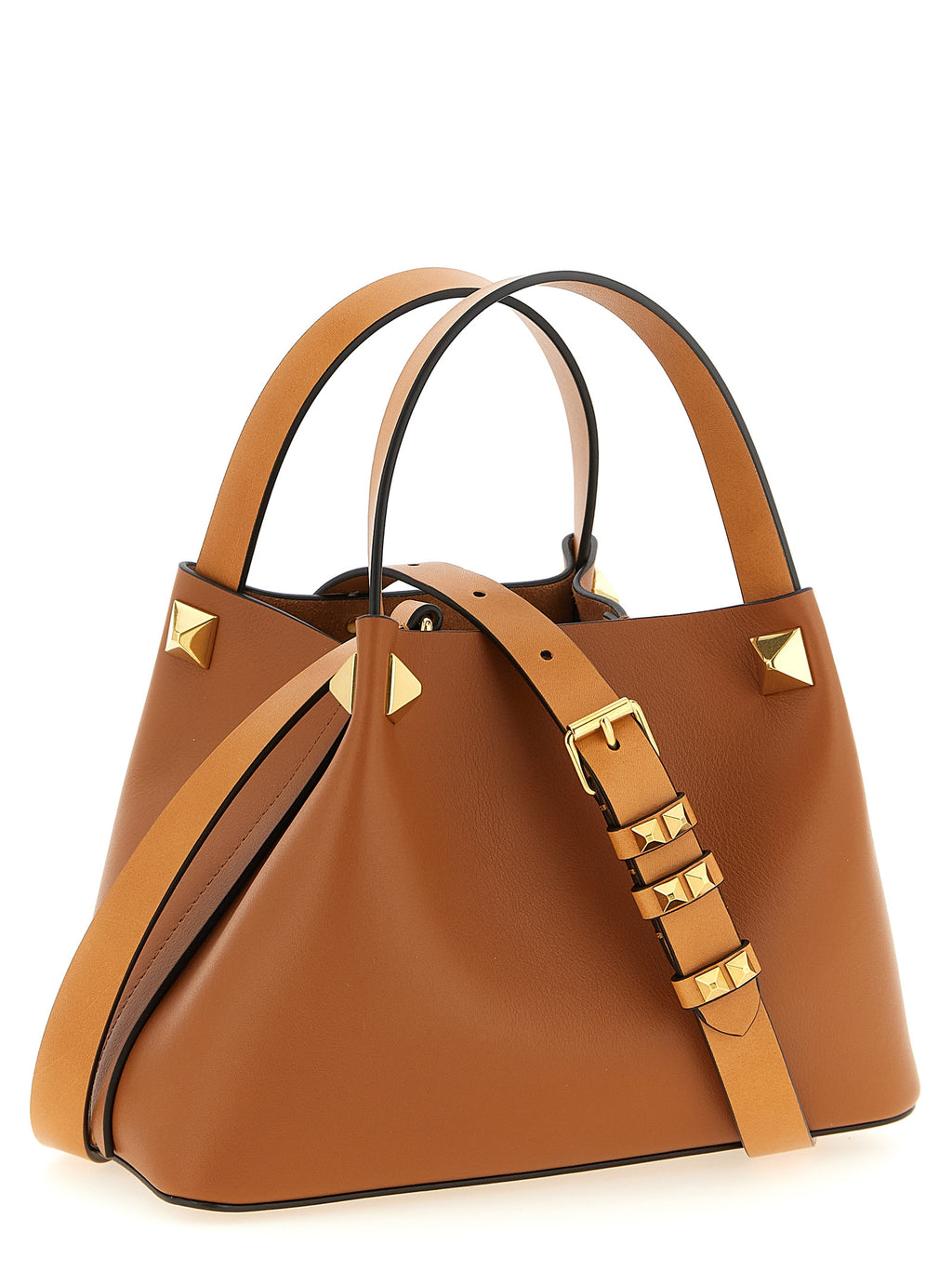 Valentino Garavani Brown Calfskin Tote Bag