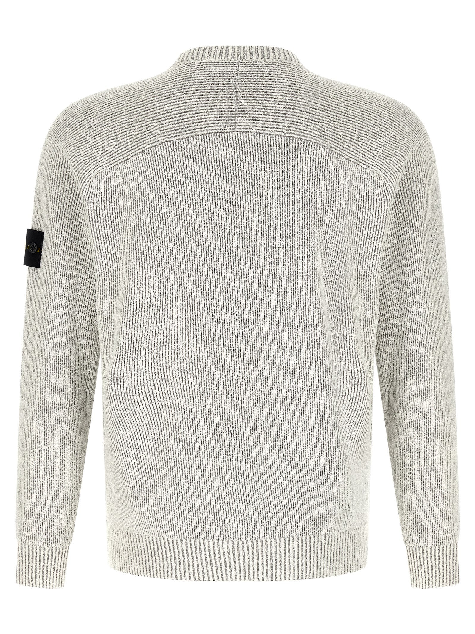 Stone Island Gray Cotton Cardigan