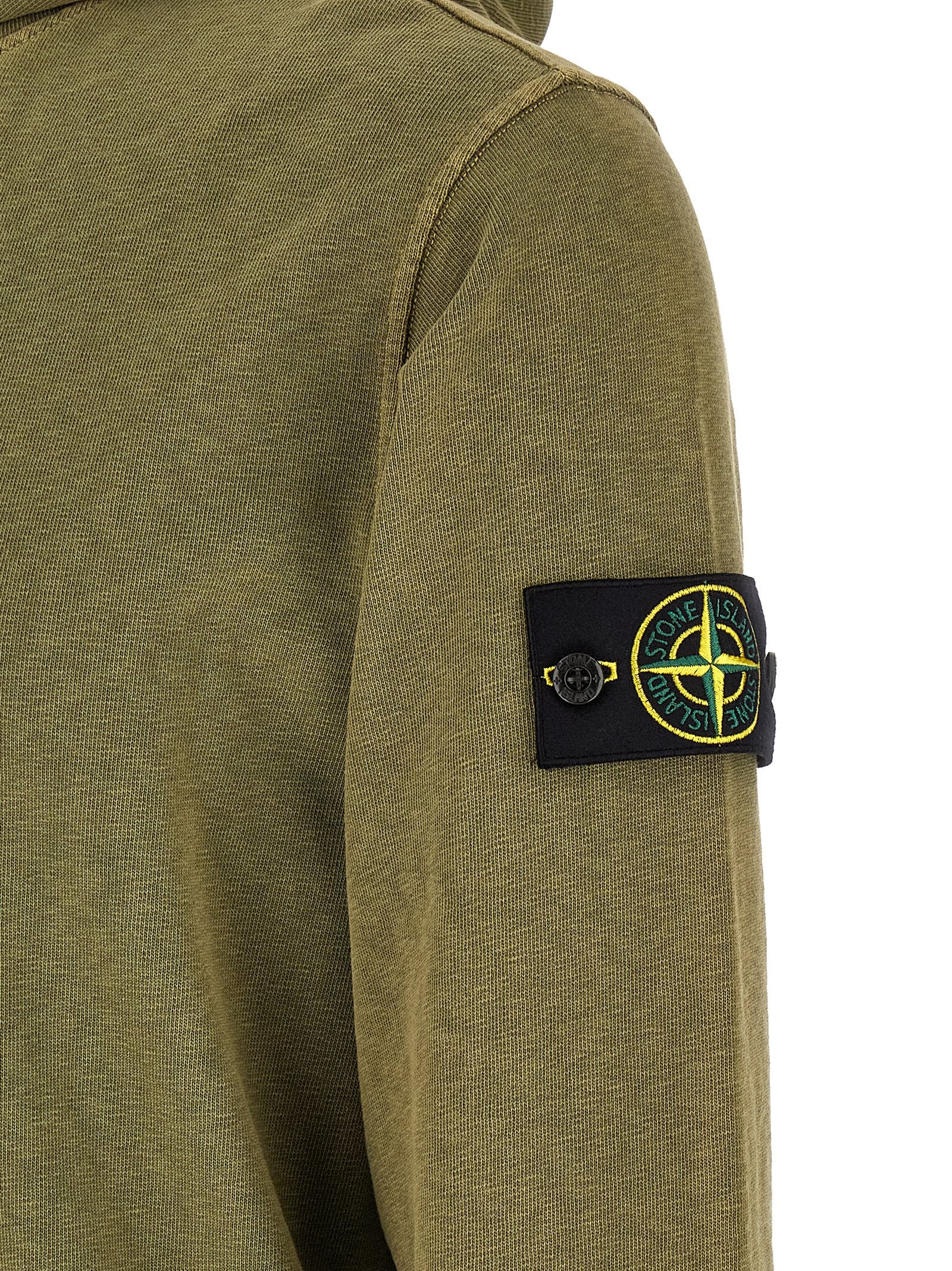 Stone Island Bicolor Cotton Sweatshirt