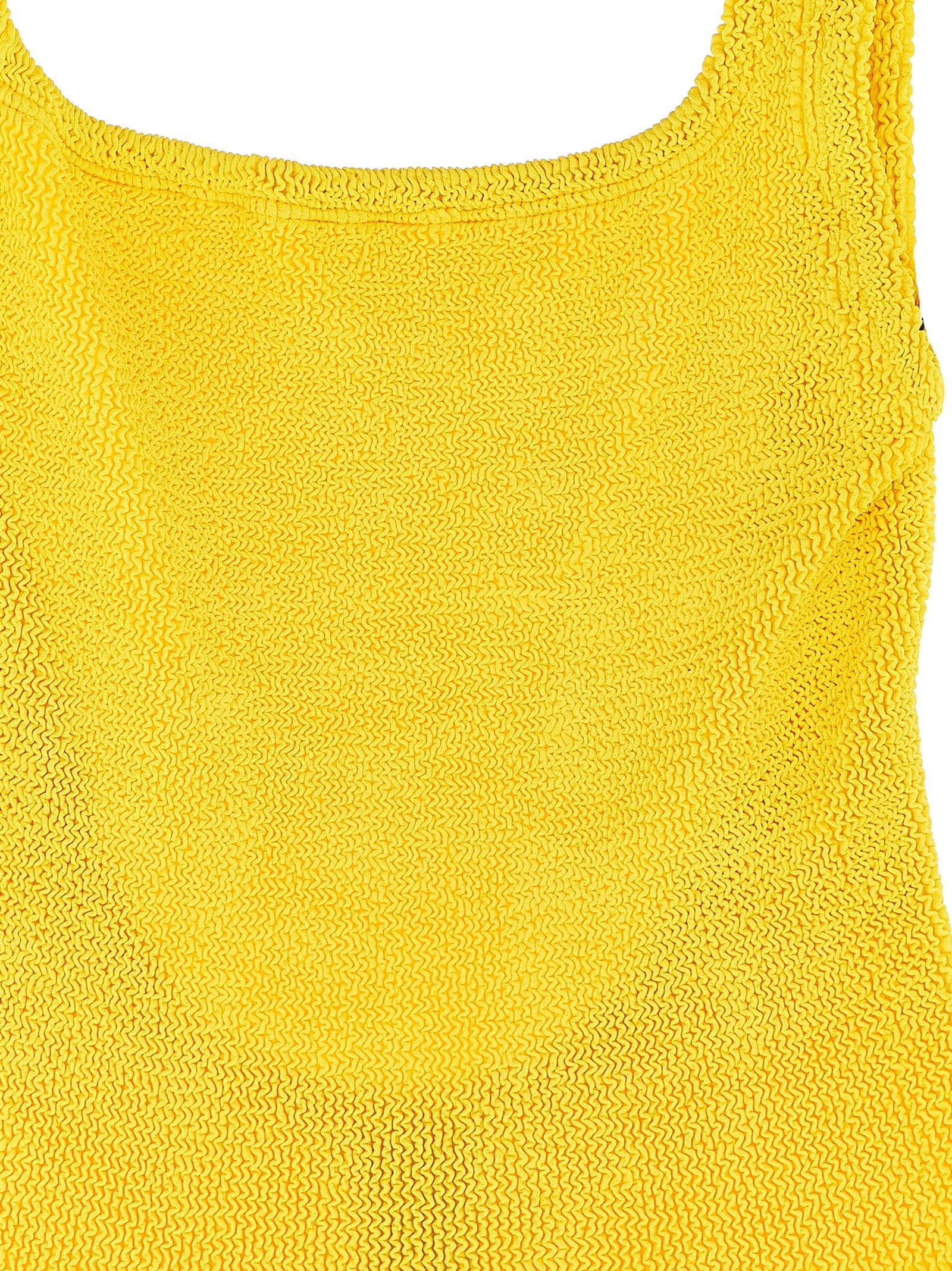 Hunza G Bicolor Polyamide One-Piece Swimsuit