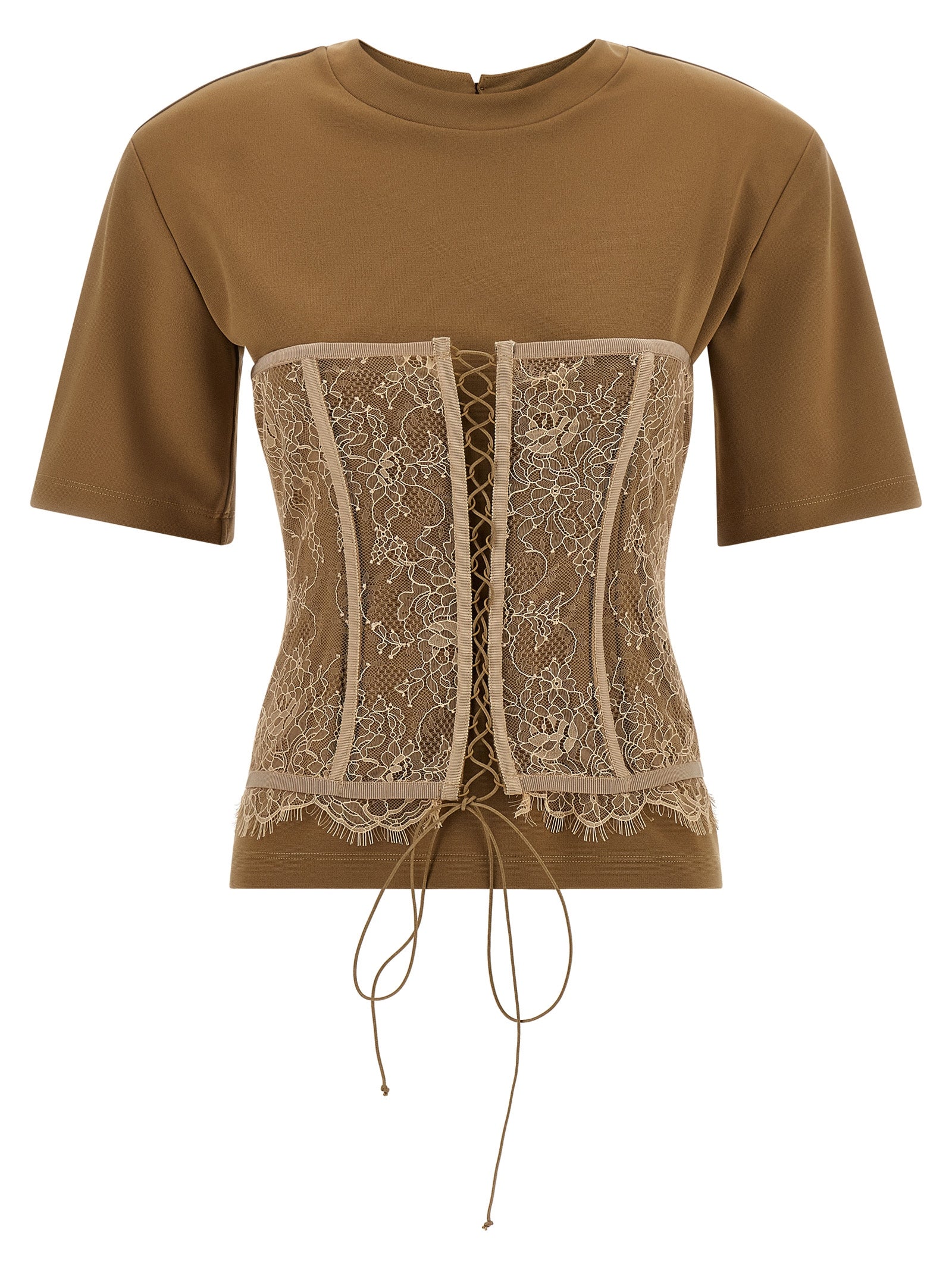 Giuseppe Di Morabito Brown Viscose T-Shirt