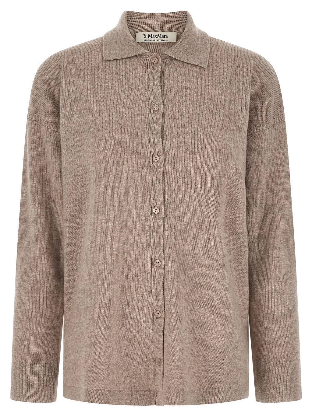 'S Max Mara Beige Wool Cardigan