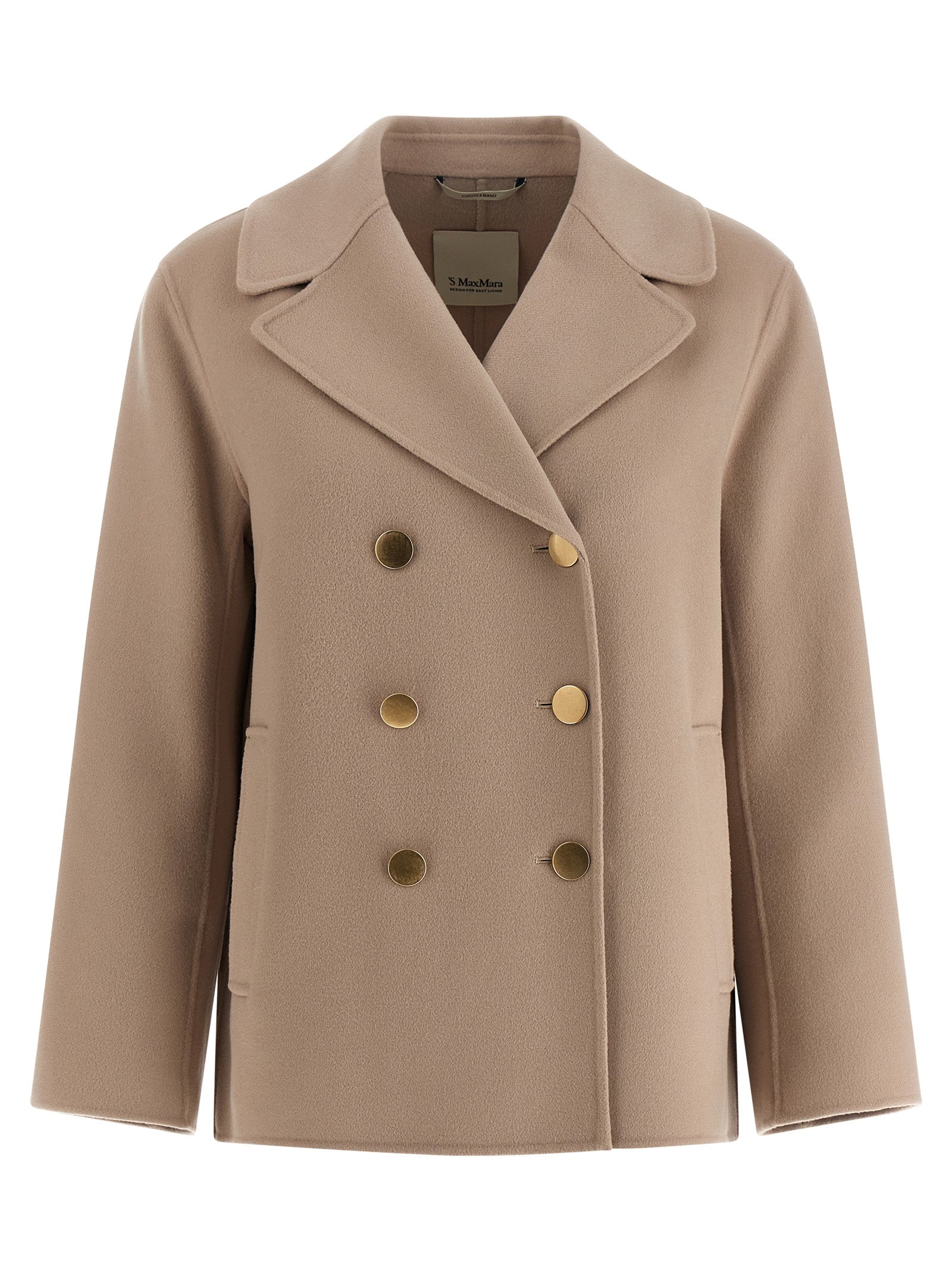 'S Max Mara Beige Virgin Wool Blazer