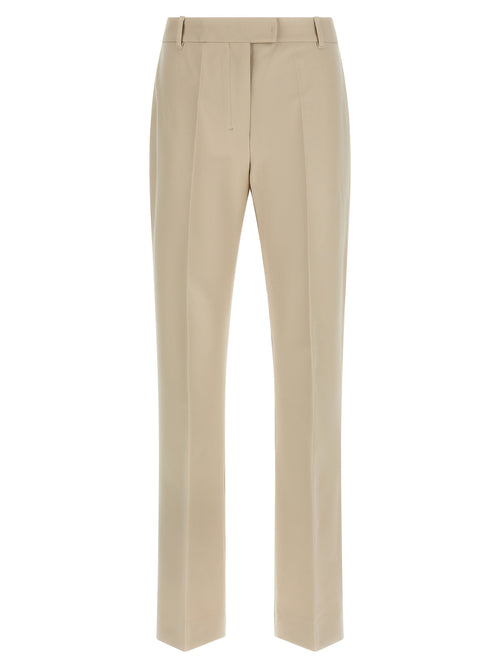 'S Max Mara Beige Cotton Cropped Pants
