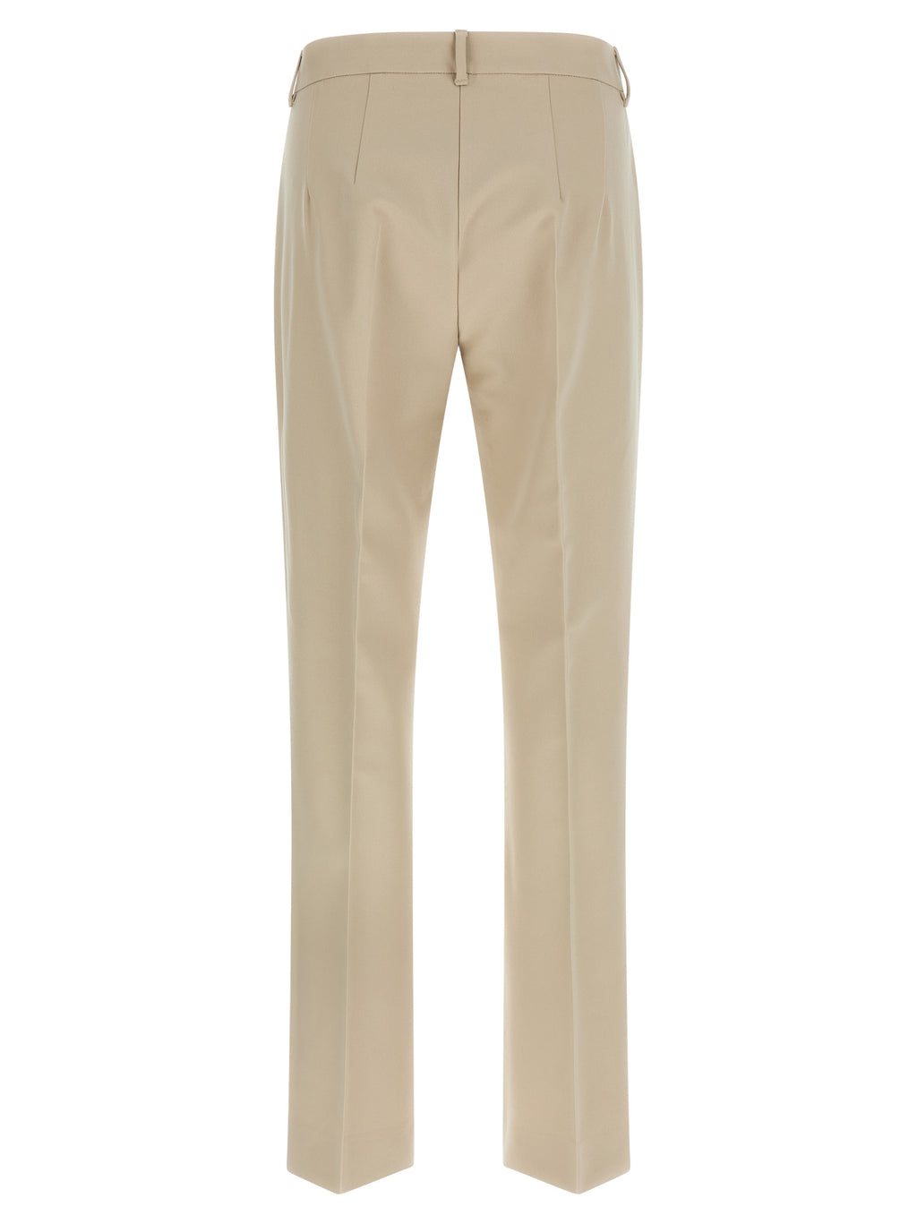 'S Max Mara Beige Cotton Cropped Pants