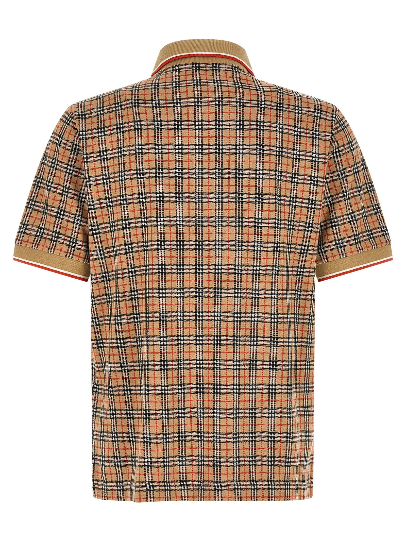 Burberry Beige Viscose Polo Shirt