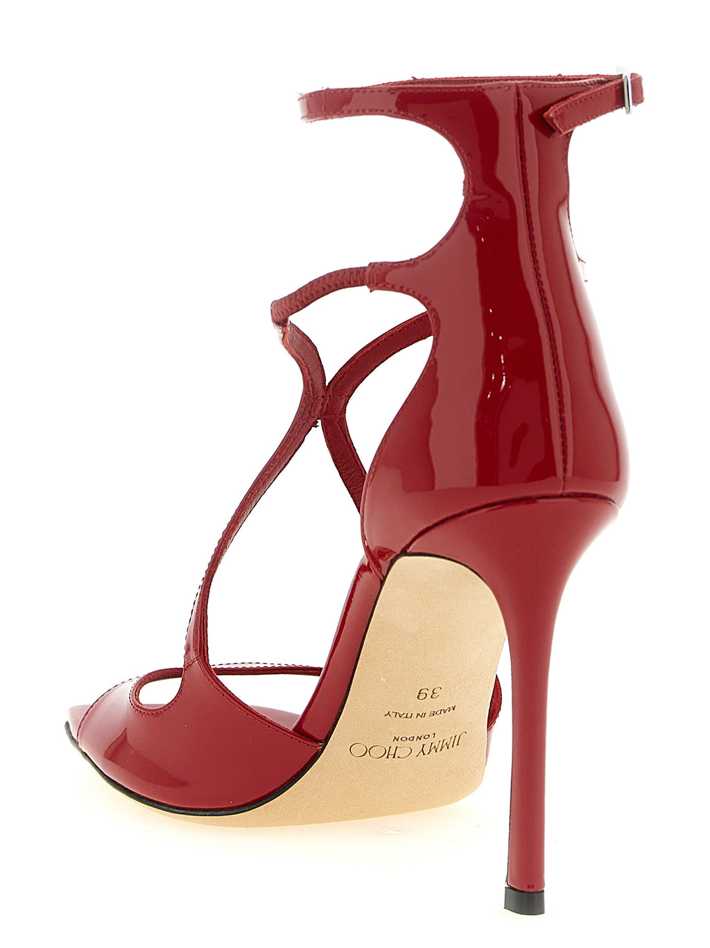 Jimmy Choo Multicolor Leather Stiletto Heel Sandals