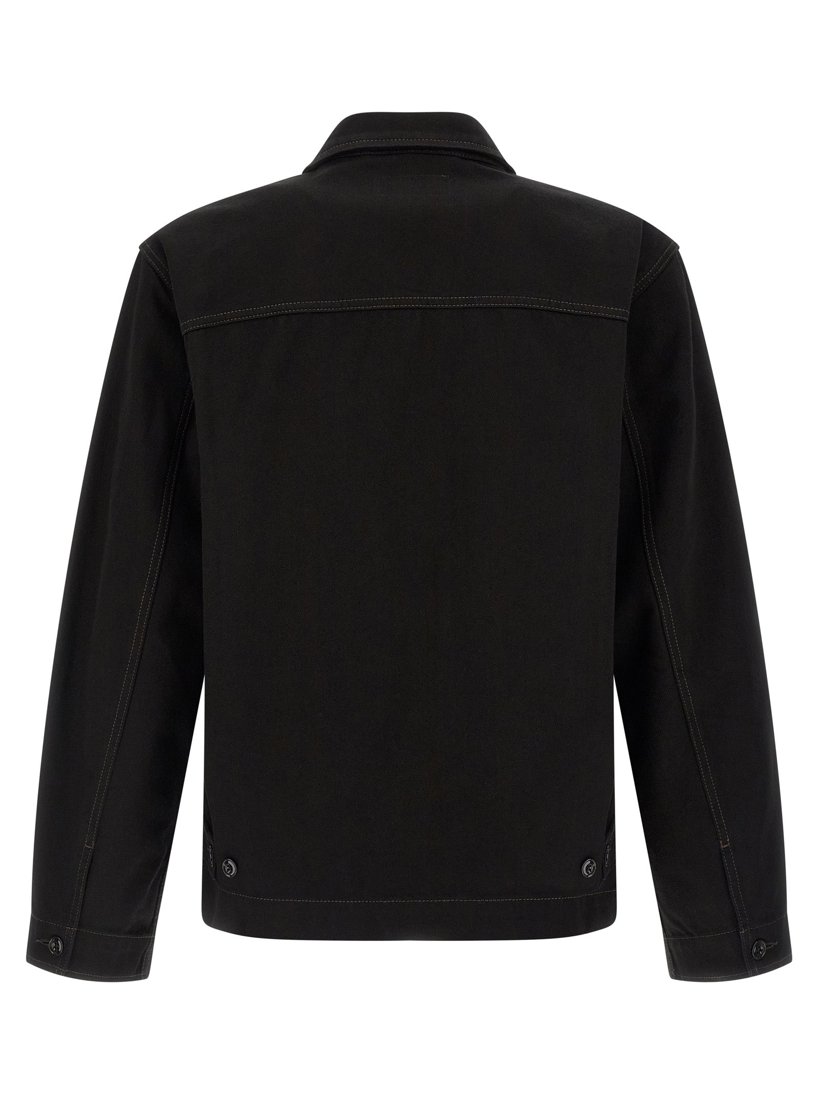 Lemaire Black Cotton Denim Jacket