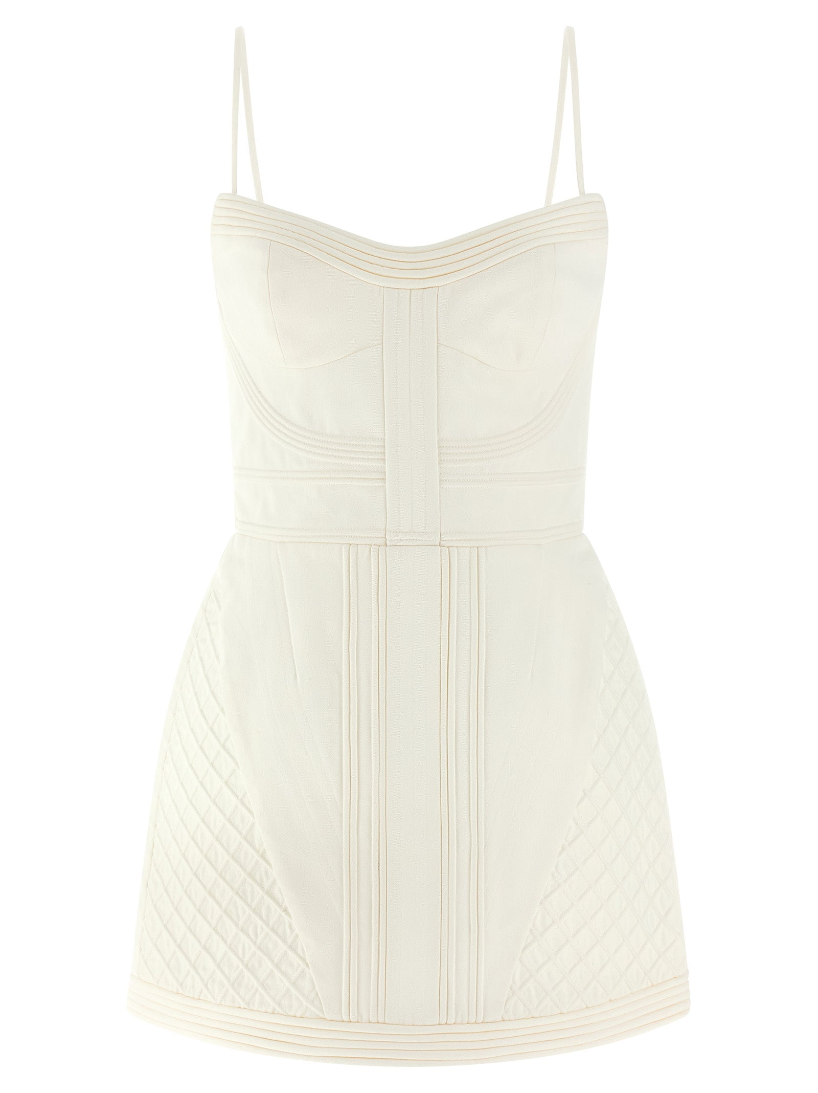Zimmermann White Cotton Short Dress