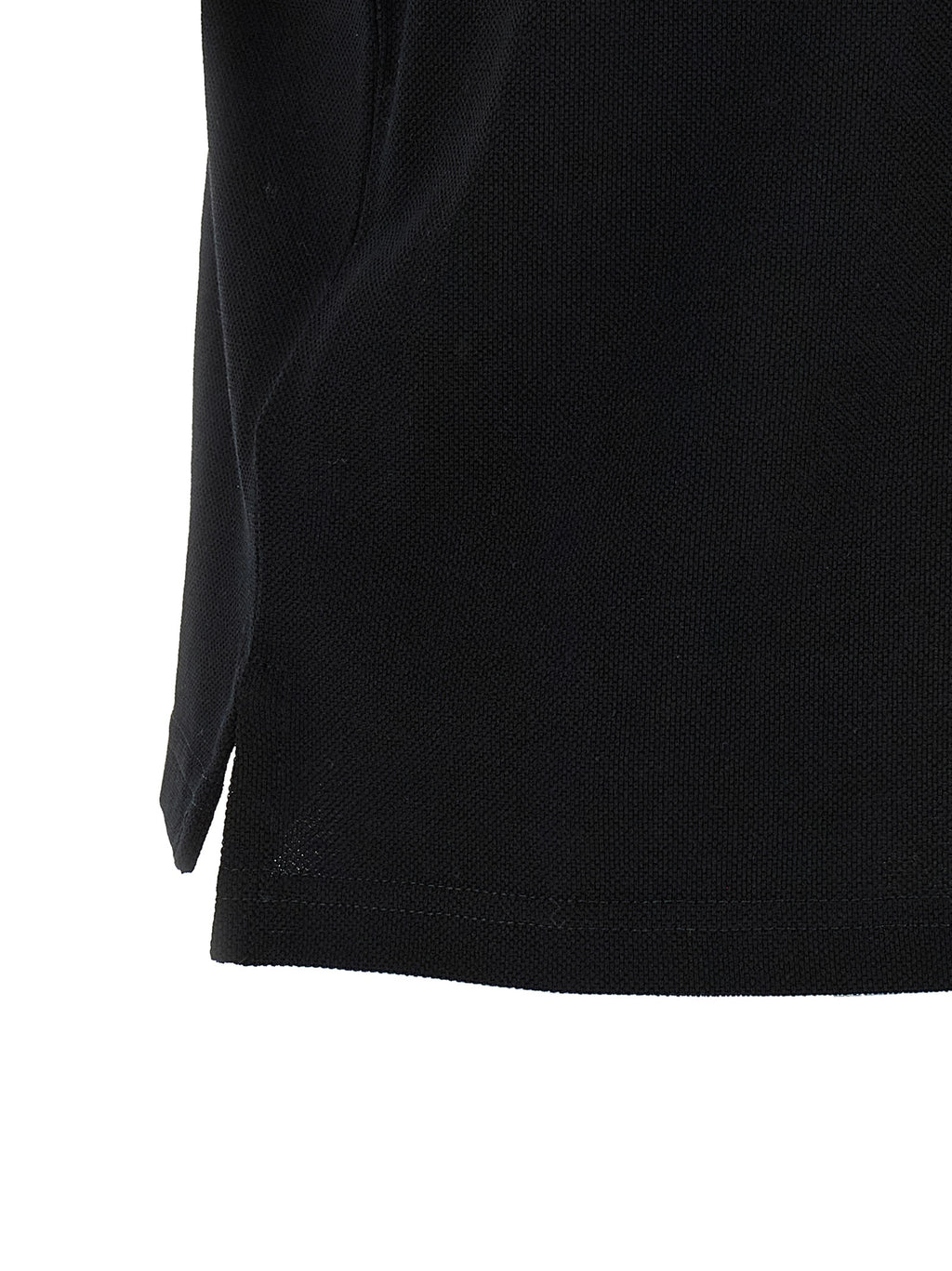 Saint Laurent Black Cotton Polo Shirt