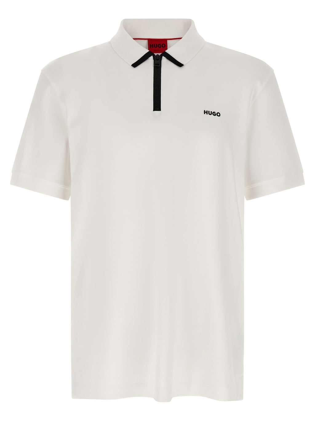 Hugo Boss White Cotton Polo Shirt