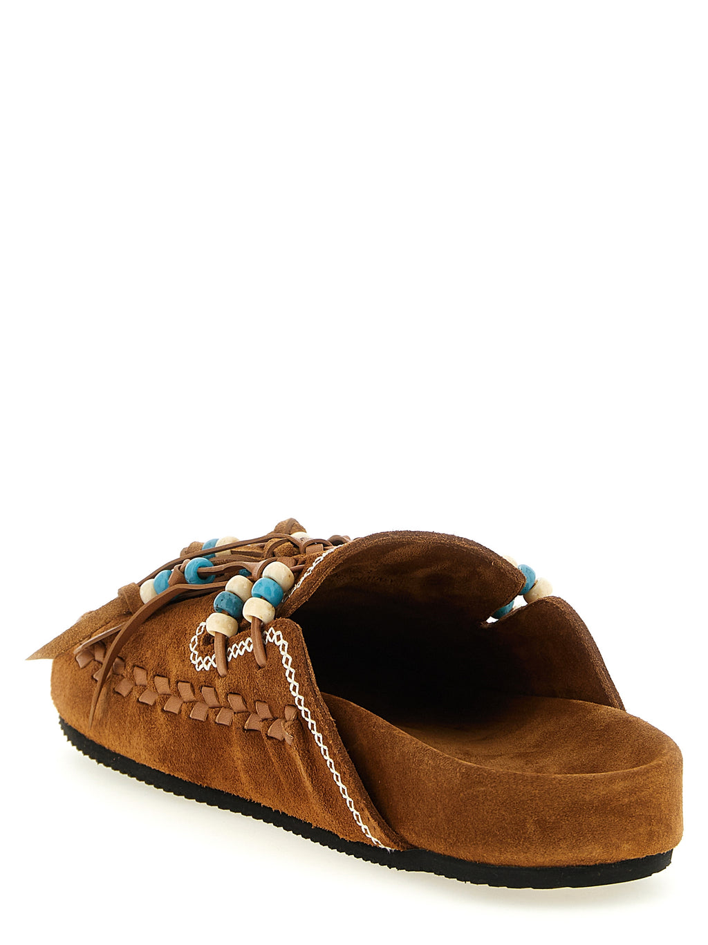 Alanui Brown Calfskin Mules