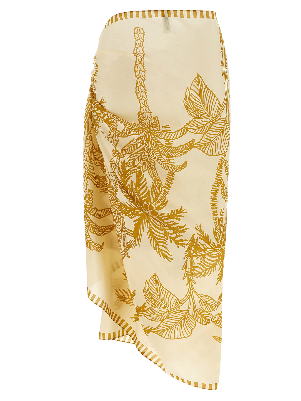 Eres Beige Cotton Midi Skirt