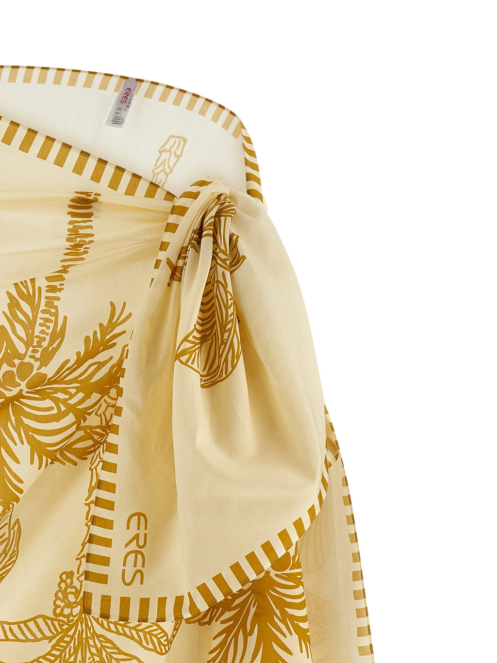 Eres Beige Cotton Midi Skirt