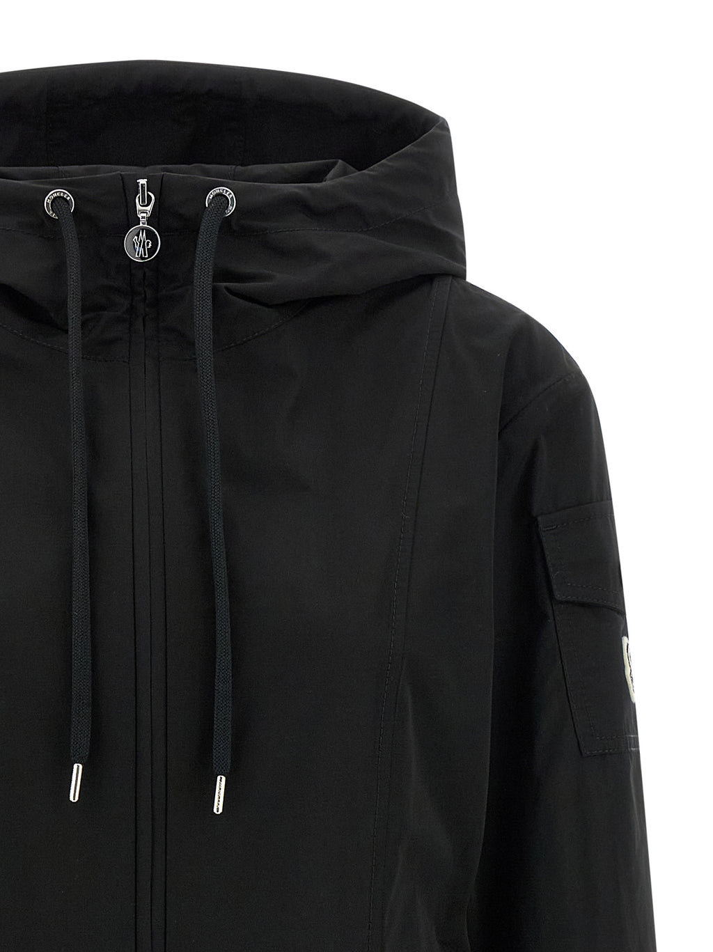 Moncler Black Polyester Parka