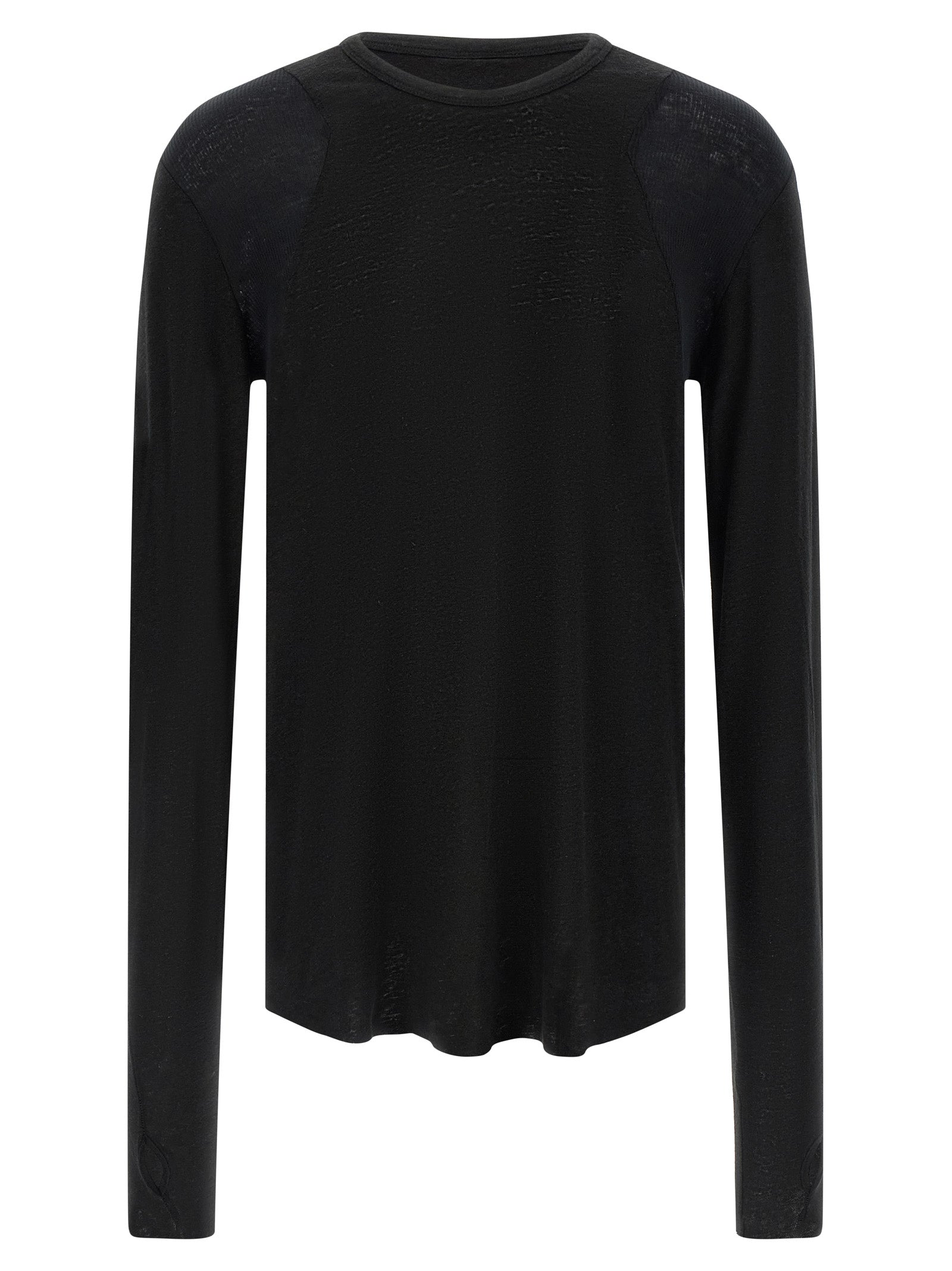 Thom Krom Black Viscose T-Shirt