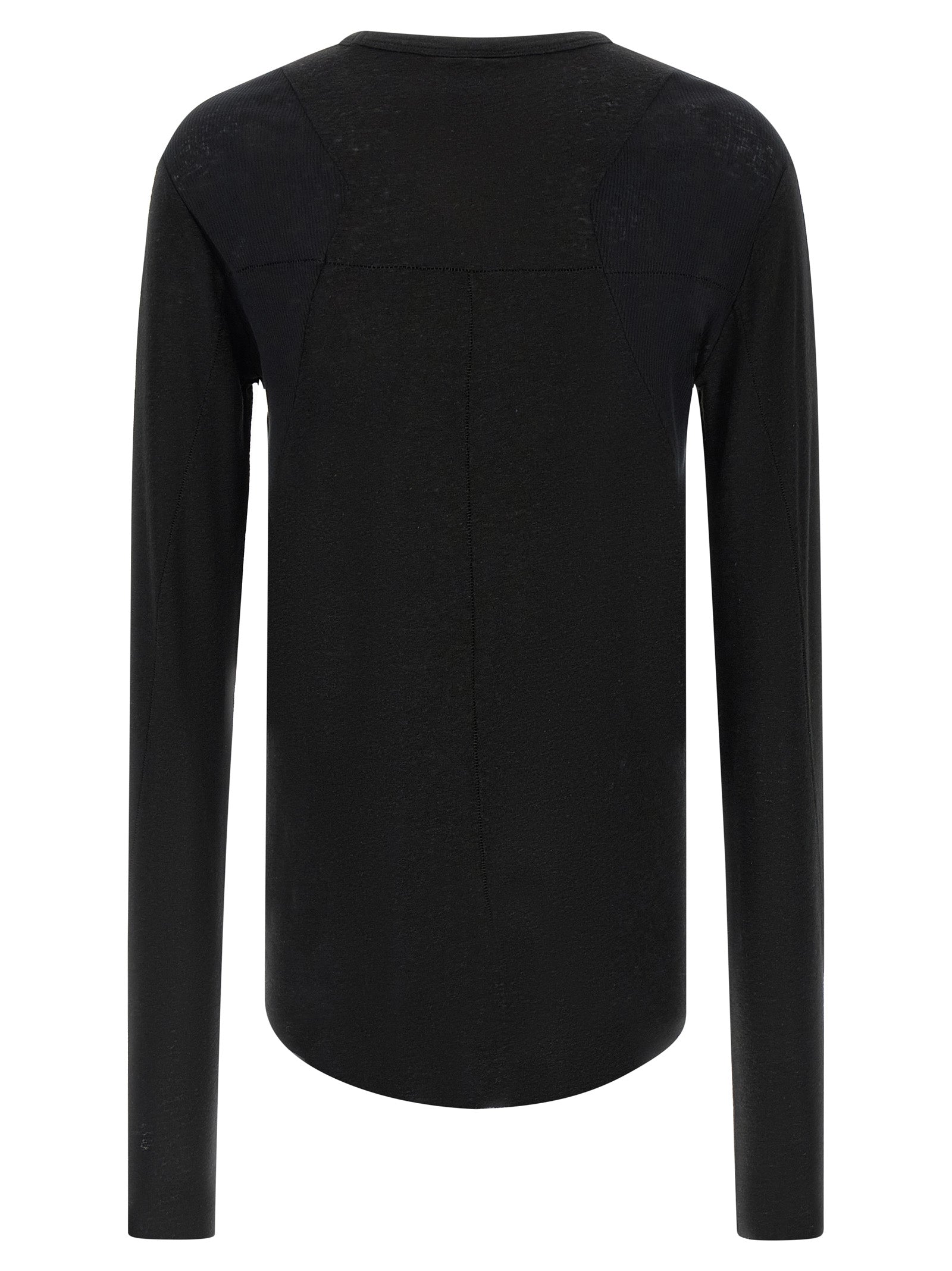 Thom Krom Black Viscose T-Shirt