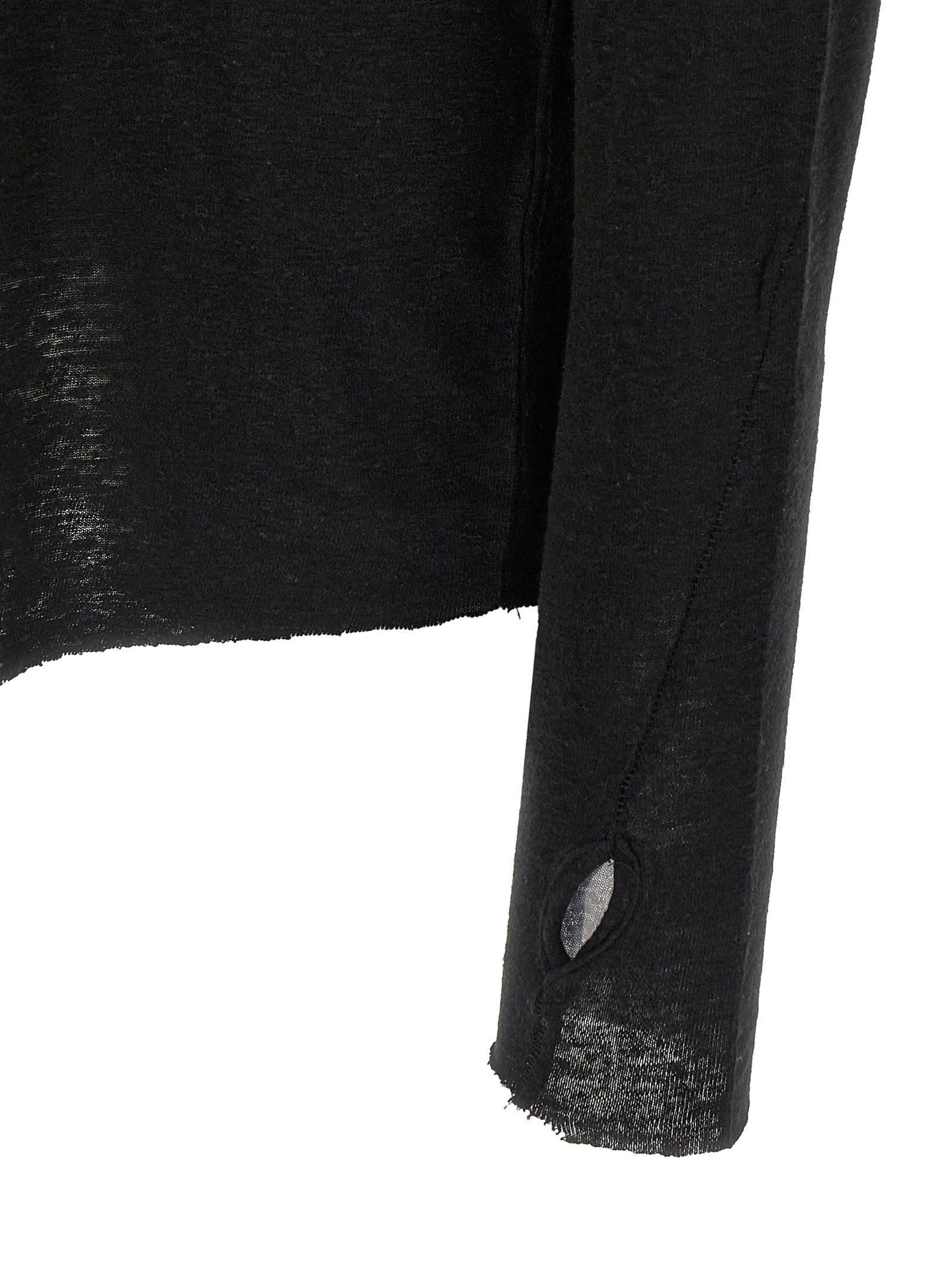 Thom Krom Black Viscose T-Shirt