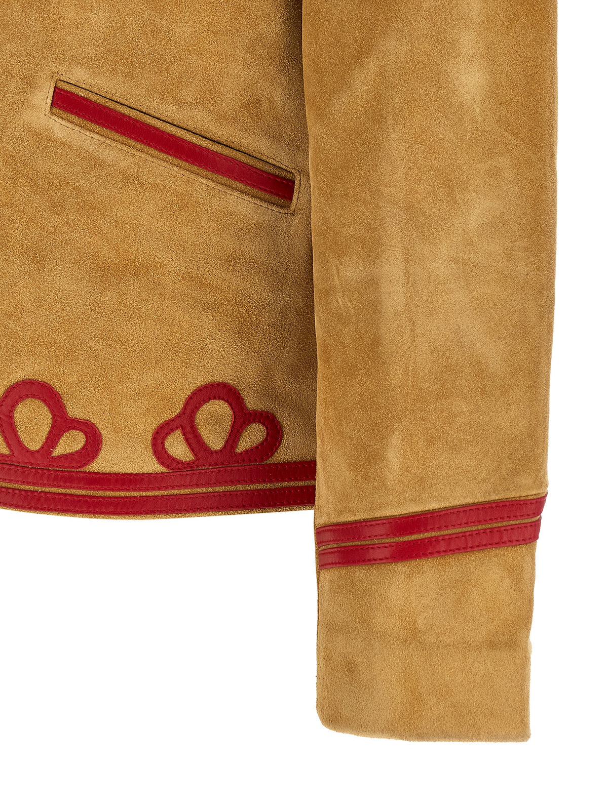 BODE Beige Cowhide Leather Jacket
