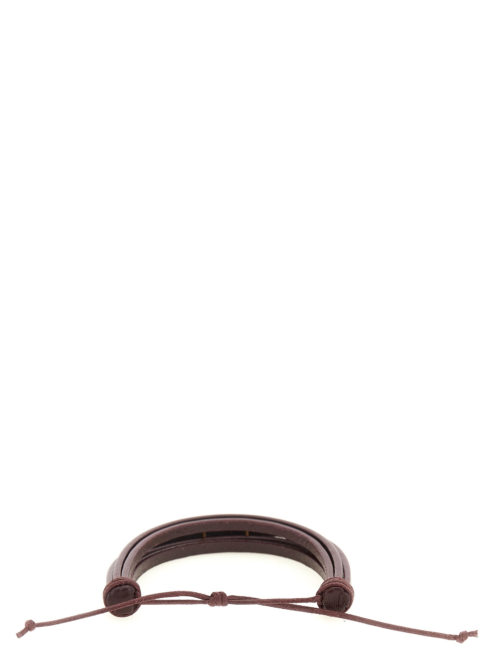 Saint Laurent Bordeaux Lamb Leather Bracelet