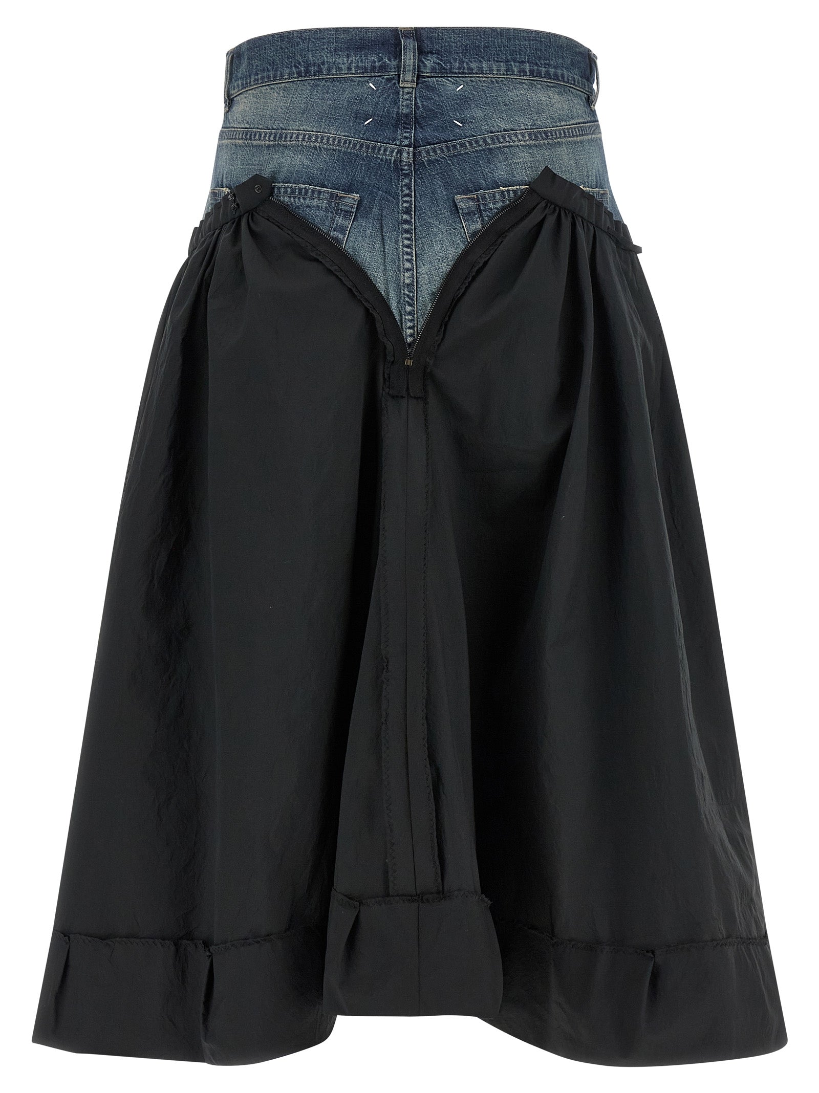 Maison Margiela Multicolor Polyester Midi Skirt