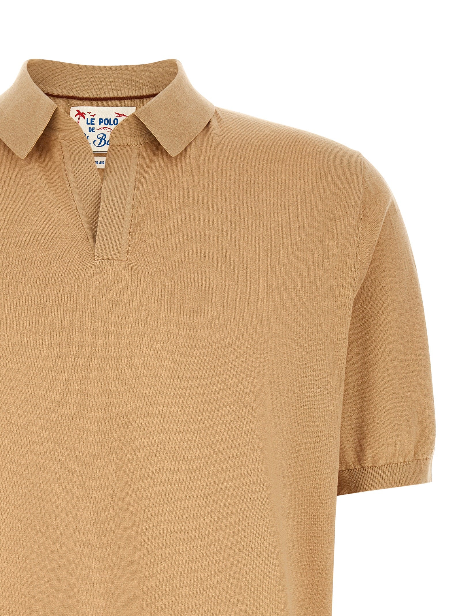 MC2 Saint Barth Beige Cotton Polo Shirt