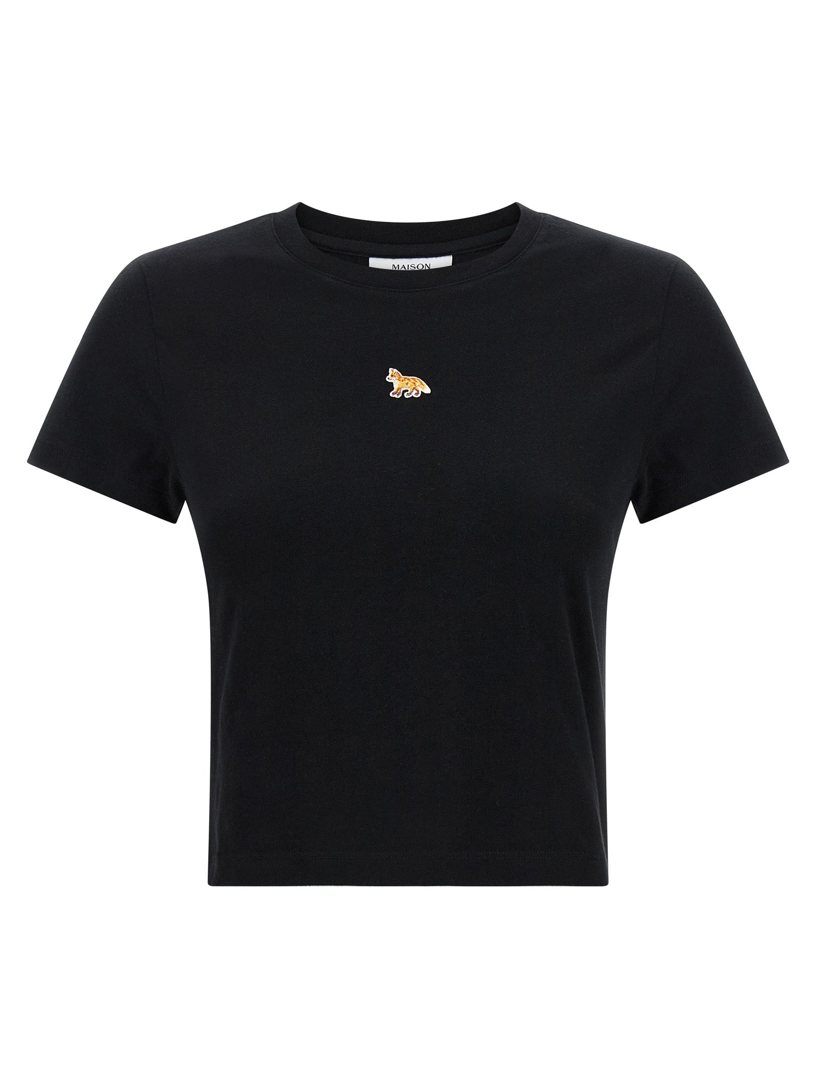 Maison Kitsuné Black Cotton T-Shirt