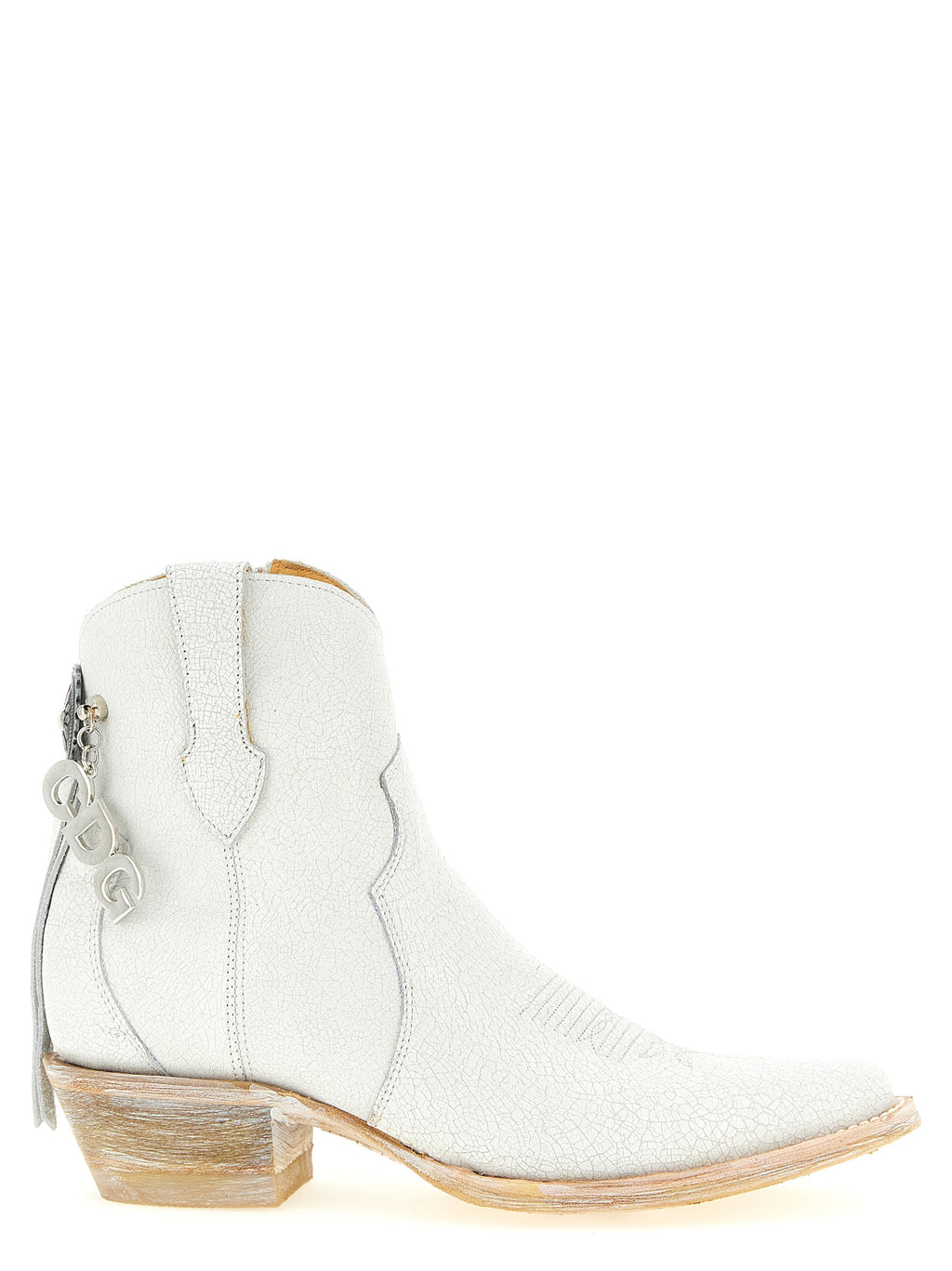 Comme Des Garçons White Cowhide Chelsea Boots