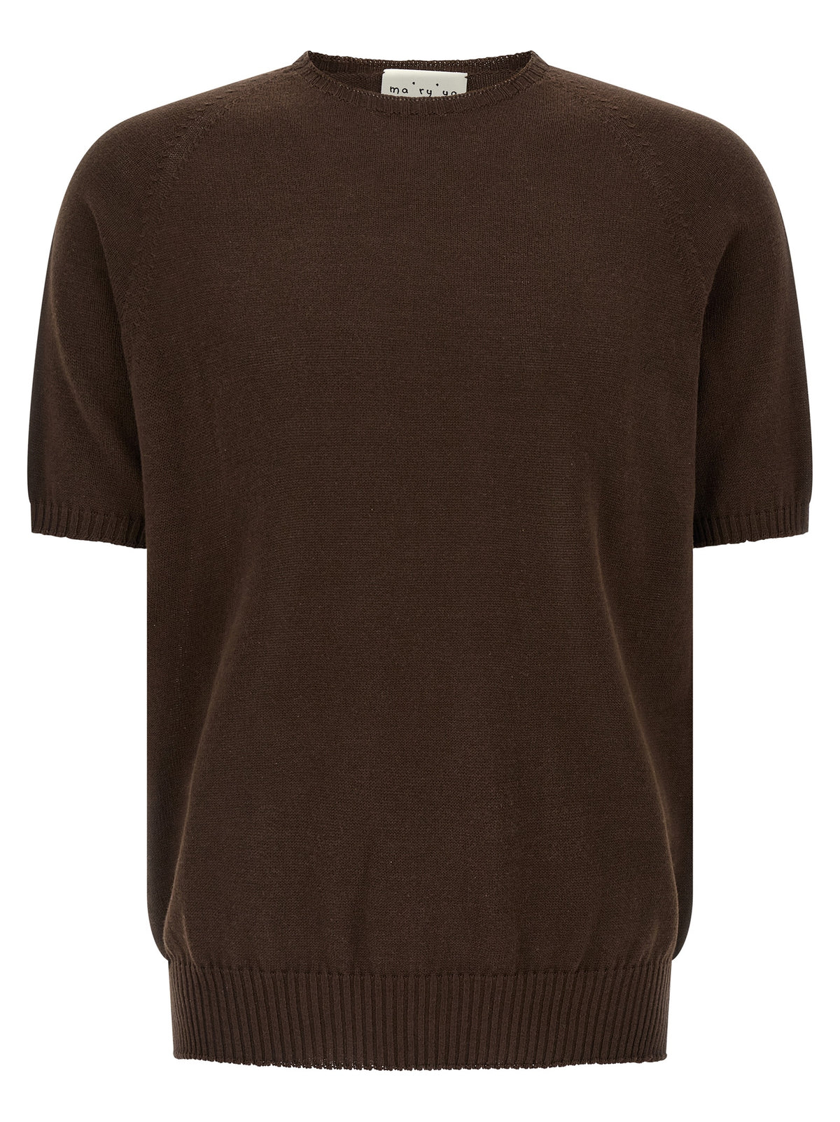 MA'RY'YA Brown Cotton Cardigan