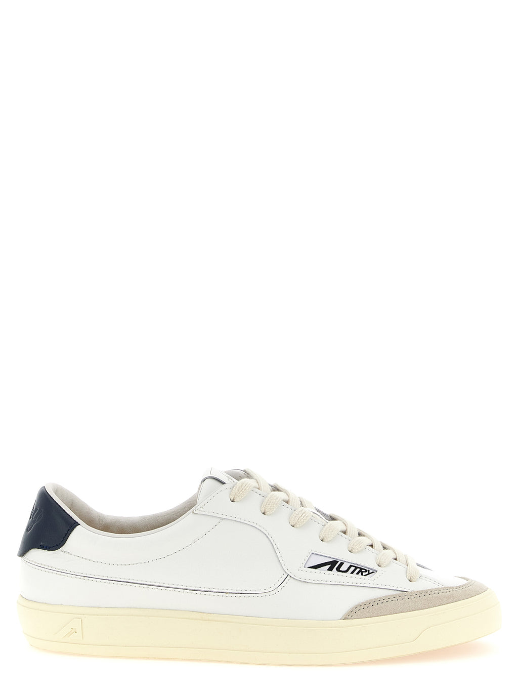 Autry White Cowhide Low Top Sneakers