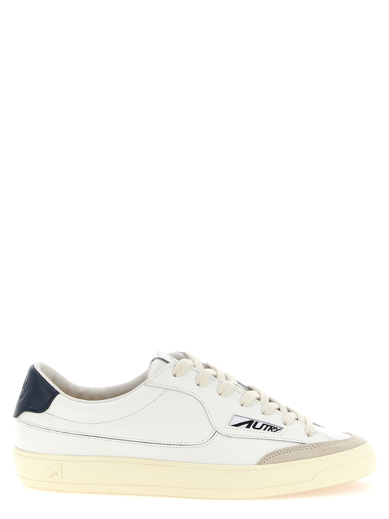 Autry White Cowhide Low Top Sneakers