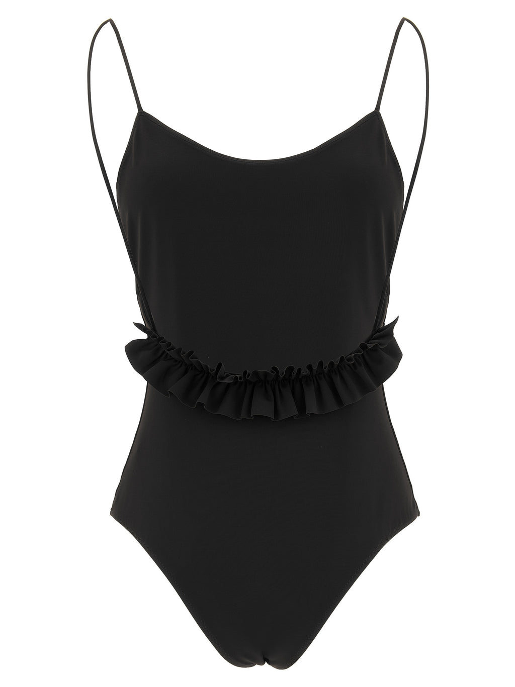 Jacquemus Black Polyamide One-Piece Swimsuit