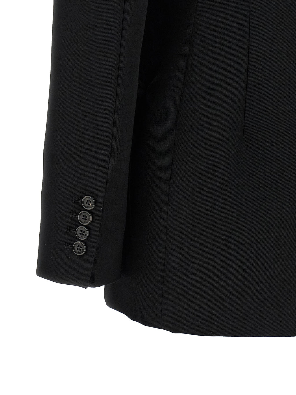 The Attico Black Virgin Wool Blazer