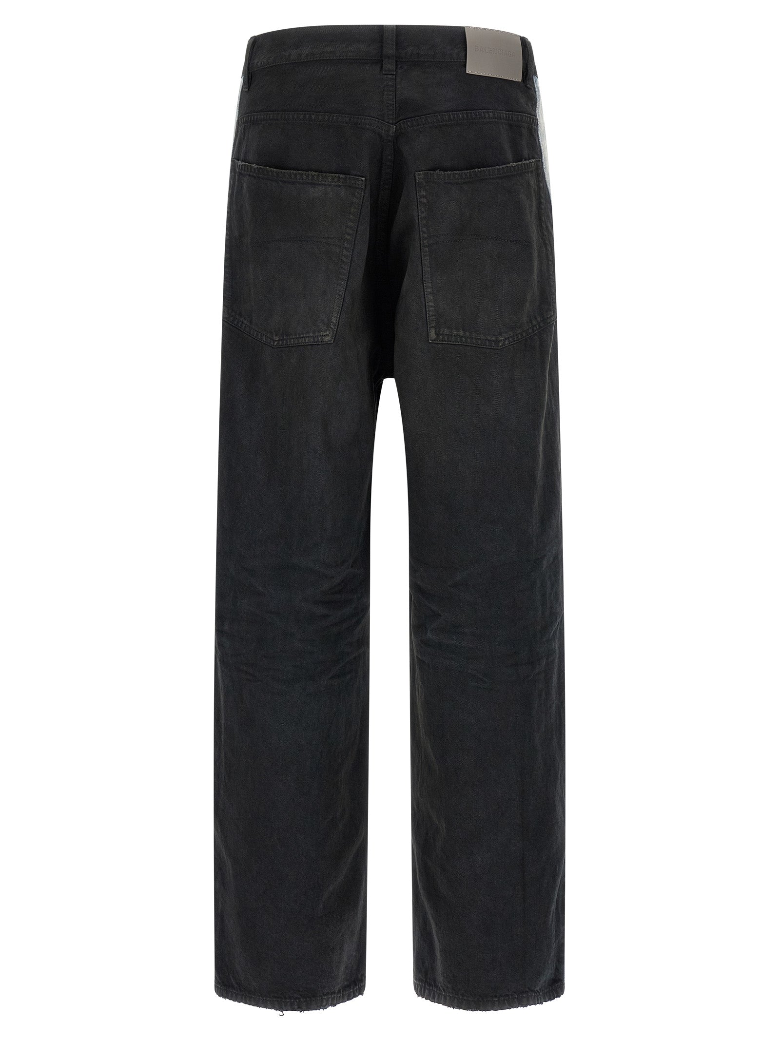 Balenciaga Black Cotton Flared Jeans