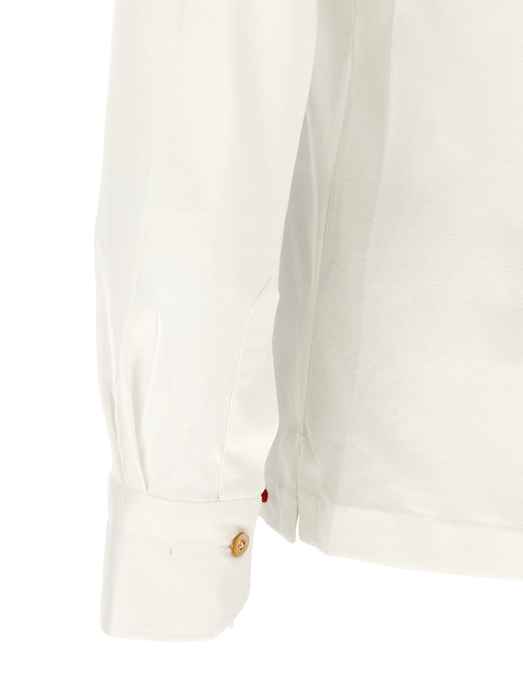 Kiton White Cotton Polo Shirt