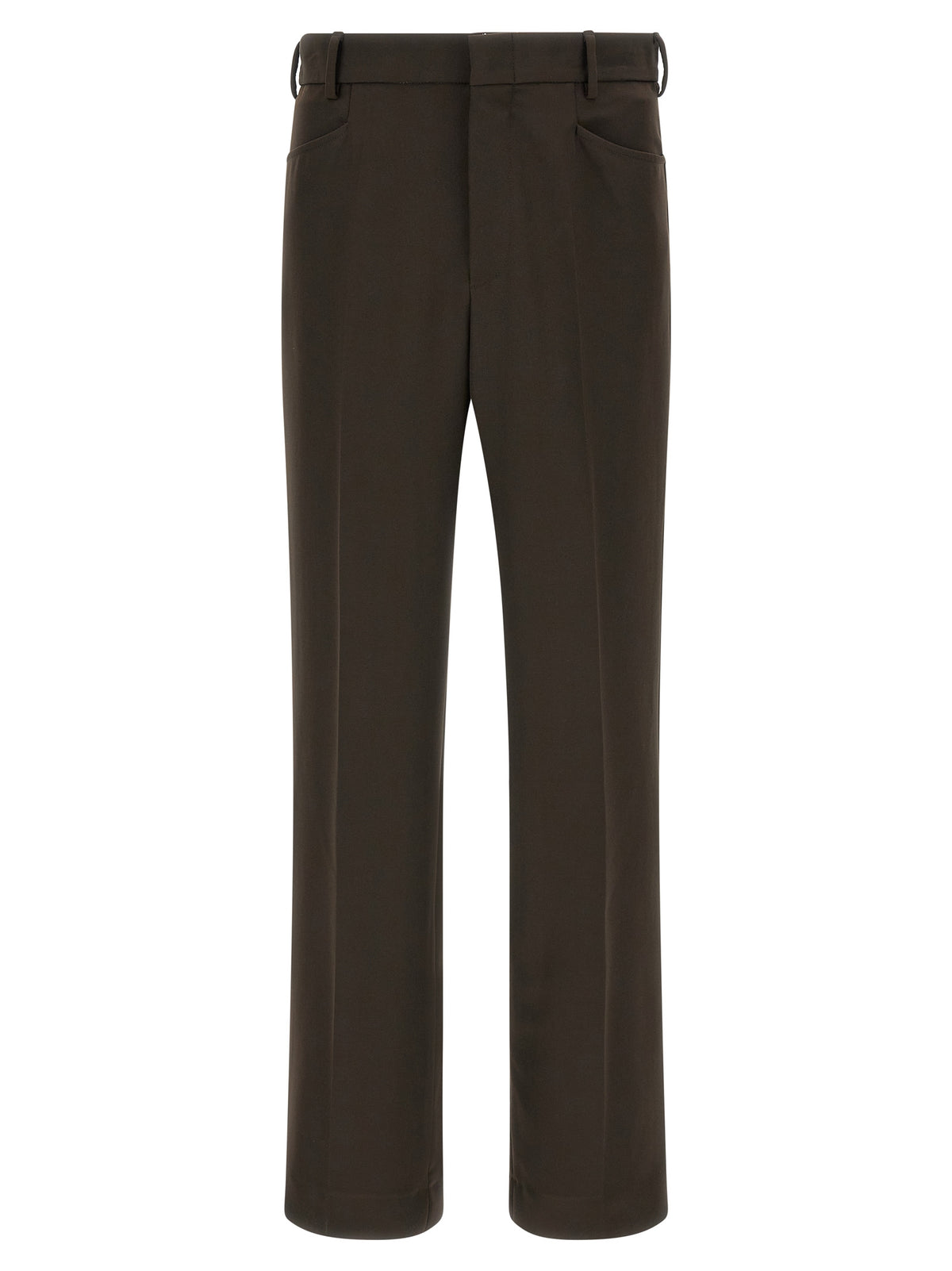 SECOND/LAYER Brown Polyester Casual Pants