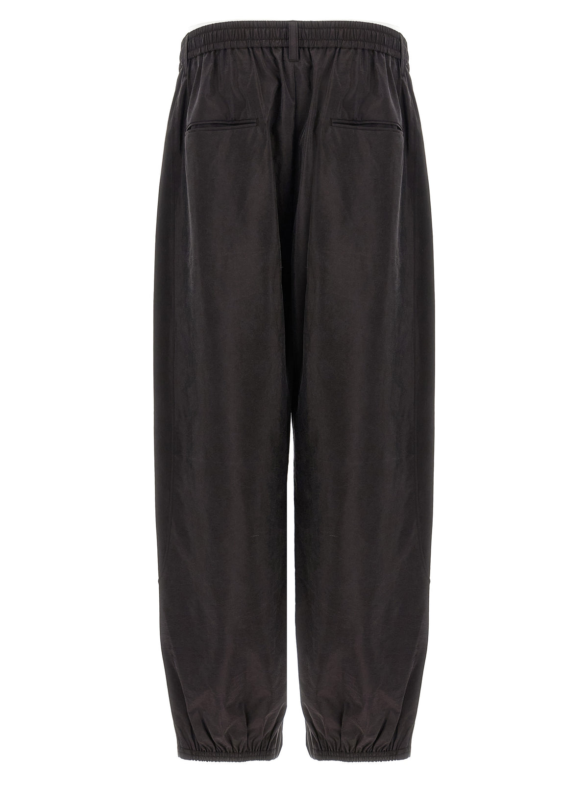 SSSTEIN Brown Silk Athletic Pants