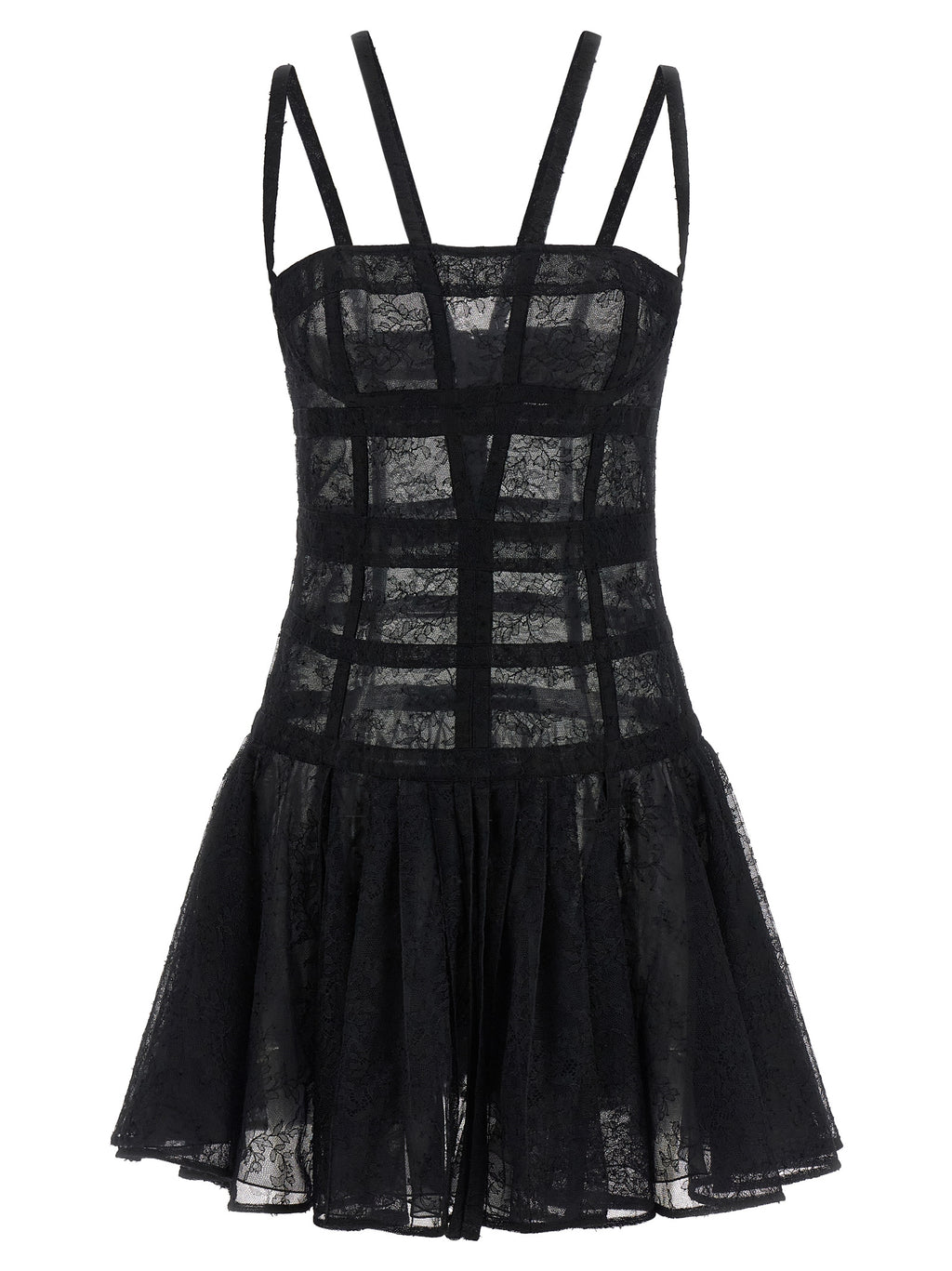 Giovanni Bedin Black Polyamide Short Dress